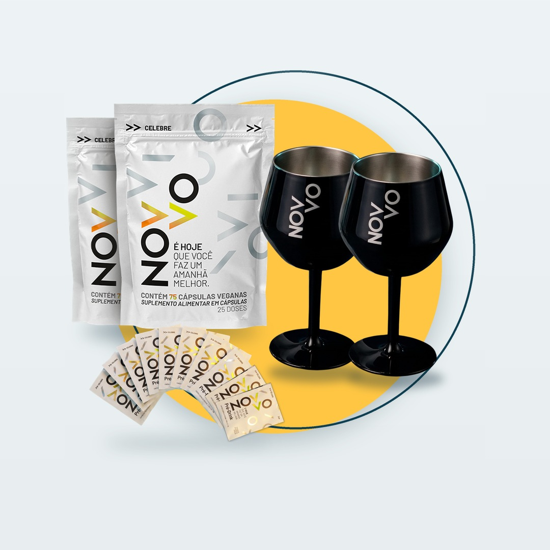 Kit Cheers com Par de Taças